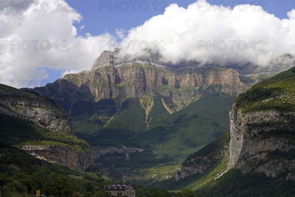 The Monte Perdido massif near Torla-Ordesa, Spain
