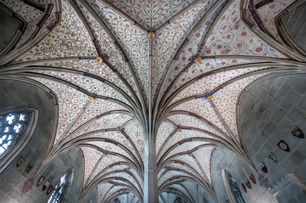 Vaults in the summer refectory, early 14th century, remodelled in the 19th century, Bebenhausen