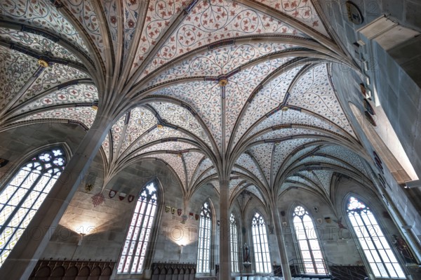 Vaults in the summer refectory, early 14th century, remodelled in the 19th century, Bebenhausen