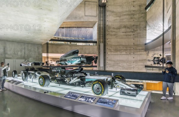 The Mercedes-Benz Museum in Stuttgart presents a journey through the automotive history of the