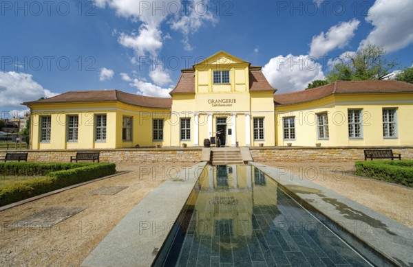 Orangery, castle park, Museum Zeitzer Schloss Moritzburg, early baroque style, Zeitz,
