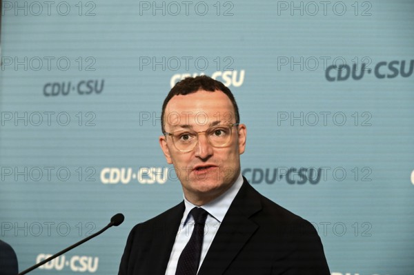 The Chairman of the CDU/CSU parliamentary group, Jens Spahn (CDU), and his deputy Alexander