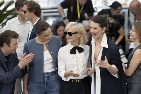 Cannes, France - 15.5.2024: Félix Kysyl, Angelina Woreth, Mélanie Laurent, Joséphine Japy,