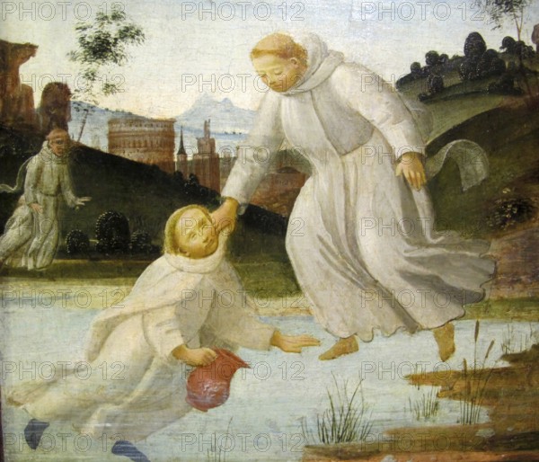 From the Legend of St Benedict Maurus, commissioned by Benedict, saves Placidus from drowning,