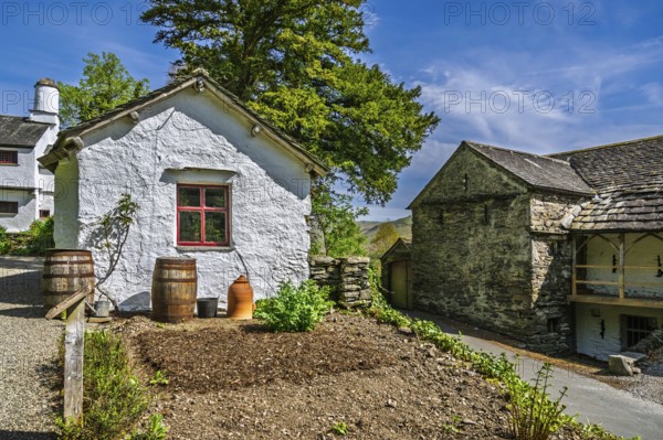 Townend house, National Trust, Troutbeck, Windermere, Lake District, Cumbria, England, United