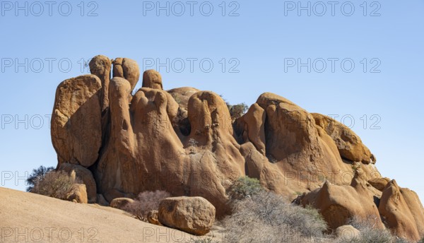 Rock formation, Pontok Mountains, Great Spitzkoppe, Spitzkoppe, Great Spitzkoppe Nature Reserve,