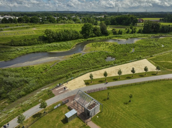 Recklinghausen, Castrop-Rauxel, Ruhr area, North Rhine-Westphalia, Germany - Renaturalised Emscher,