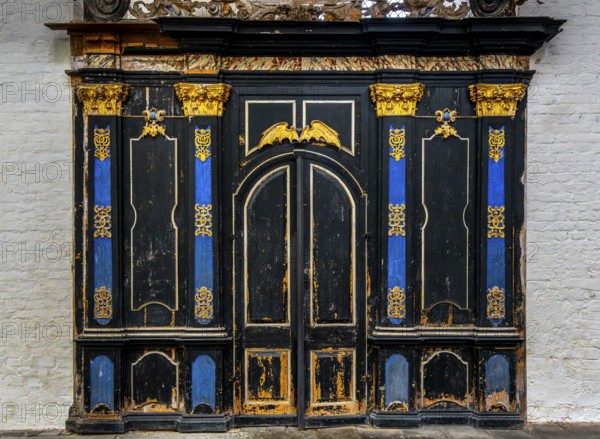 Interior photo, St Mary's Church in the old town of Stralsund, Mecklenburg-Western Pomerania,