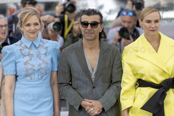 Cannes, France - 16.5.2024: Laura Tonke, Fatih Akin, Diane Kruger, during the AMRUM Photocall at