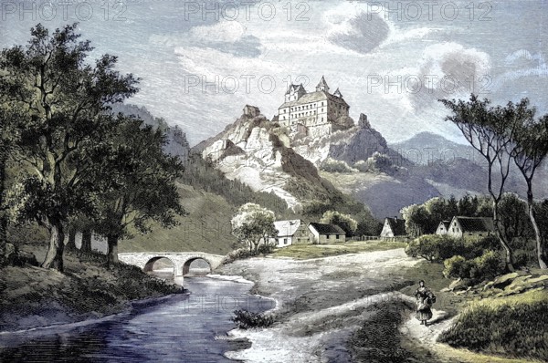 The hunting lodge Augustusburg, built from 1568 to 1572 above the town of the same name on the