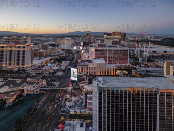 Casinos along Las Vegas Boulevard in Las Vegas, Nevada