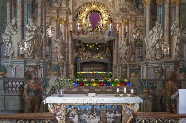 Holy Sepulchre, painted around 1767 by the painter Johann Joachim Pfaundler, St Donatus Church,