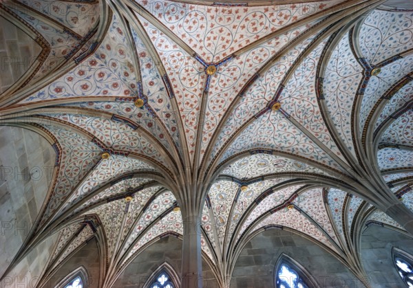 Vaults in the summer refectory, early 14th century, remodelled in the 19th century, Bebenhausen