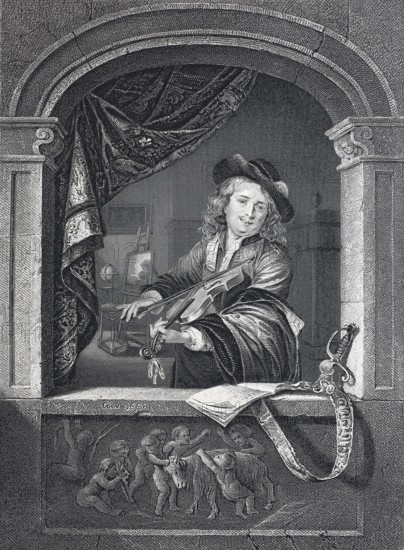 Gerard Dou, Gerard Dow, b. 7 April 1613, d. 9 February 1675, Dutch Baroque painter, here as a