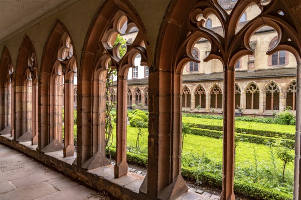 Cloister garden and cloister of the former Augustinian monastery in Landau in der Pfalz,