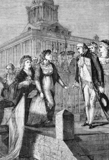 Princess Caroline of Brunswick lands in Greenwich, London, on Easter Sunday, 5 April 1795, in front