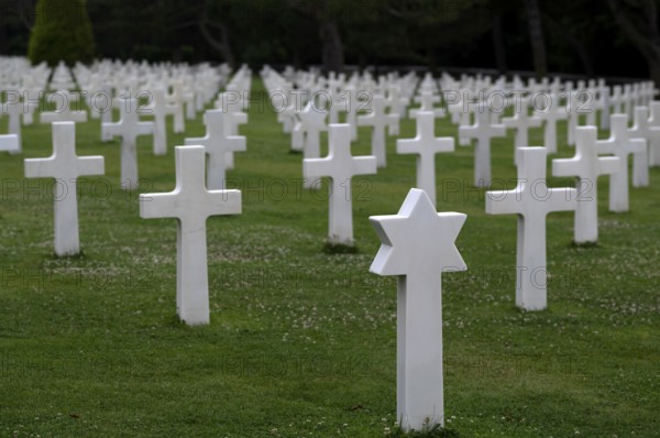 Jewish grave, gravestones, war graves, military graves, military cemetery, American Normandy