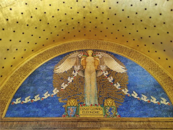 Mosaic entitled The Goddess of Love by Friedrich Wilhelm Kleukens in the Wedding Tower,