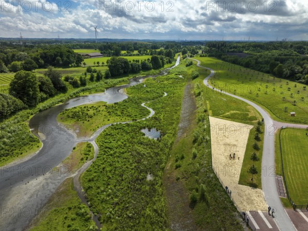 Recklinghausen, Castrop-Rauxel, Ruhr area, North Rhine-Westphalia, Germany - Renaturalised Emscher,
