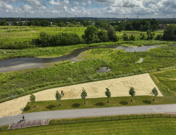 Recklinghausen, Castrop-Rauxel, Ruhr area, North Rhine-Westphalia, Germany - Renaturalised Emscher,