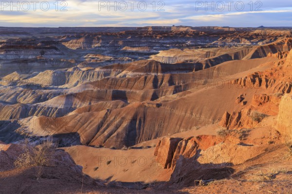 Colorful deposits of the Chinle Formation exposed at Little Painted Desert County Park near