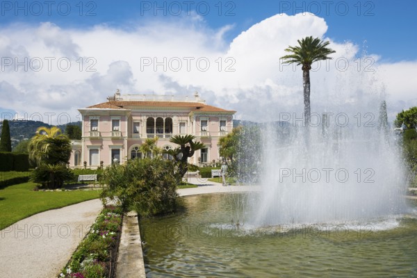 Renaissance-style villa and park, Villa Ephrussi de Rothschild, Saint-Jean-Cap-Ferrat, Cap Ferrat,