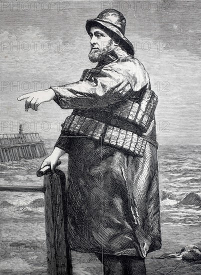 Helmsman Robert Hook of the lifeboat Samuel Plimsoll from Lowestoft, which saved more than two