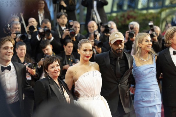 Cannes, France - 17.5.2024: Robert Pattinson, Lynne Ramsay, Jennifer Lawrence and Keith Stanfield