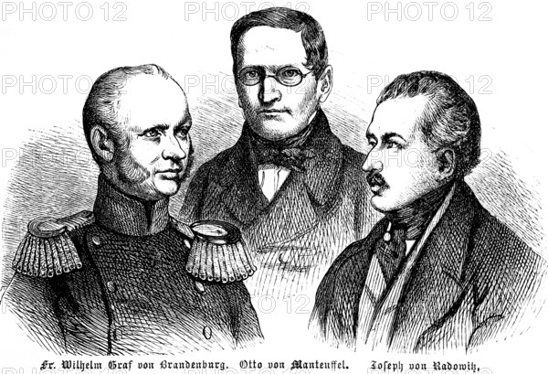 King Friedrich Wilhelm IV, Brandenburg-Manteuffel Ministry, Prussian Prime Minister Wilhelm Graf