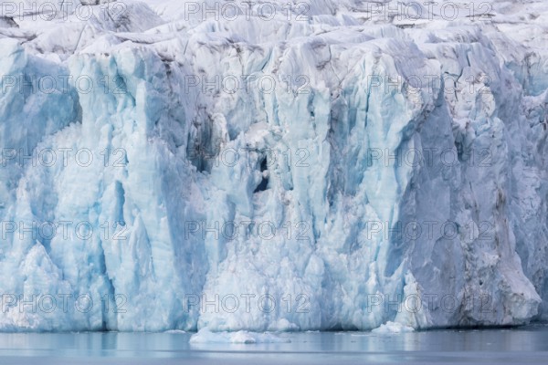 Glacier tongue, ice, bay, Lillienhöökbreen, Spitsbergen, Svalbard