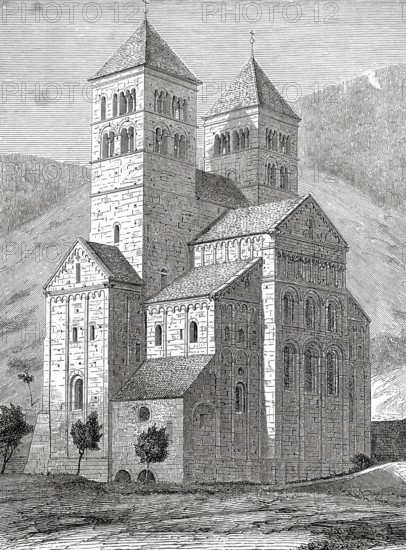 Abbey church of Murbach, dedicated to St Leodegar of Autun, was the main church of the prince-abbey