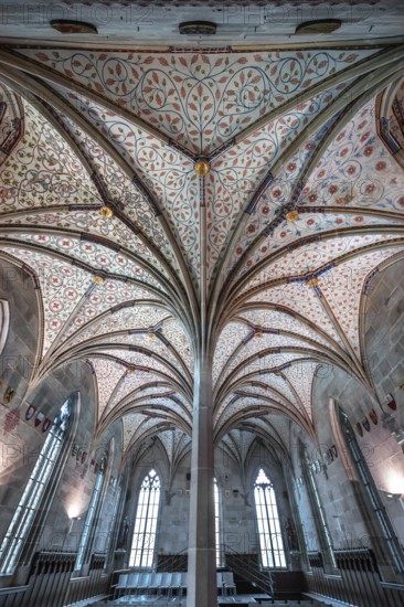Vaults in the summer refectory, early 14th century, remodelled in the 19th century, Bebenhausen
