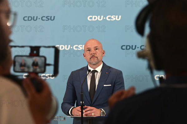 The deputy chairman of the CDU/CSU parliamentary group, Alexander Hoffmann (CSU), at the weekly