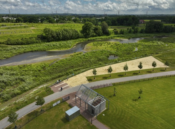 Recklinghausen, Castrop-Rauxel, Ruhr area, North Rhine-Westphalia, Germany - Renaturalised Emscher,