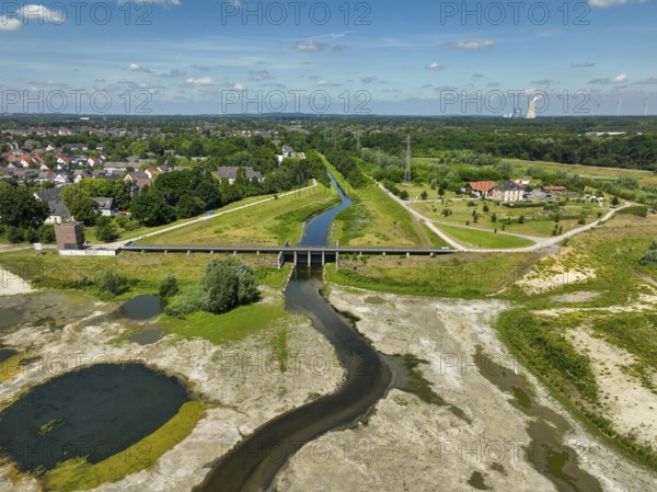 Dortmund, Castrop-Rauxel, North Rhine-Westphalia, Germany - River renaturalisation, renaturation of