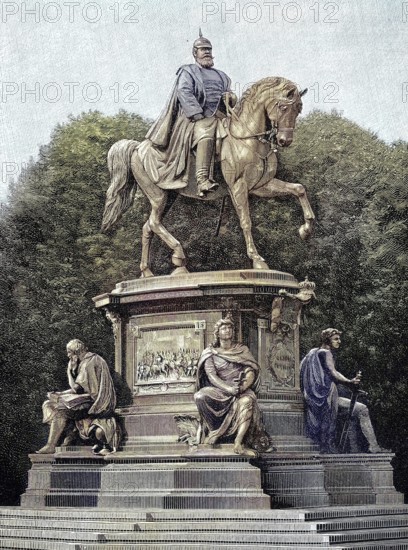 The Schwerin Monument to Grand Duke Friedrich Franz II of Mecklenburg-Schwerin, Germany,