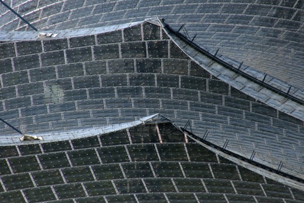 Roof construction Olympic Stadium, Olympic Park, Munich, Bavaria, Germany