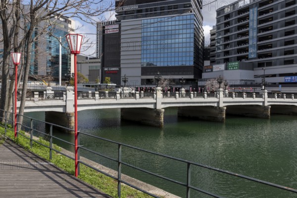 Tourist attraction, place of interest, historic Enkobashi stone bridge over the Enko River,