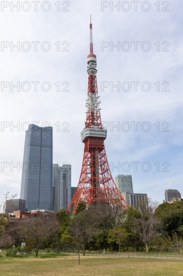 Landmark, tourist attraction, Tokyo Tower and Shiba Park, Shibakoen, public park in Minato City