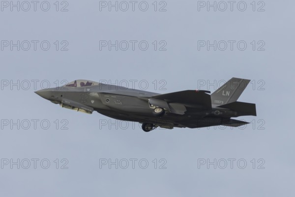 Lockheed Martin F-35 Lightning II fighter military aircraft of the United States air force USAF