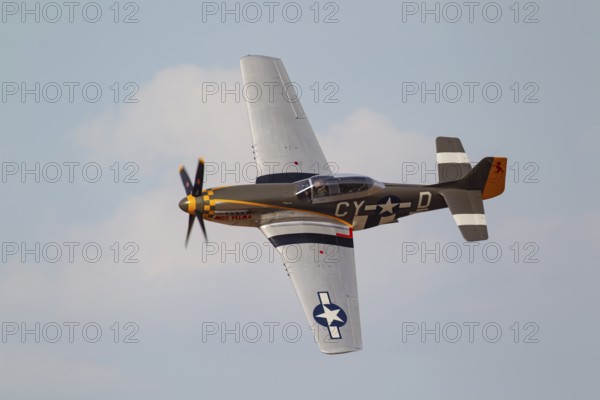 North American Aviation P-51 Mustang warbird military aircraft in United States of America USAF