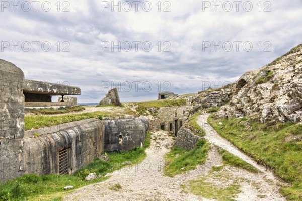 Fortress at PenHat with bunkers from World War II that were part of the Atlantic Wall,