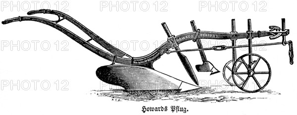 Howard's plough, agriculture in the 19th century, Australian inventor and entrepreneur, wheels,