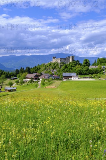 Finkenstein castle ruins, Burgarena Finkenstein, Altfinkenstein, Finkenstein am Faaker See,