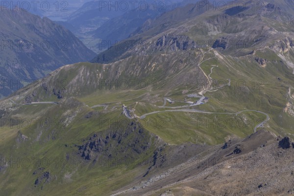 Landscape panorama, summit cross, Brennkogel, high alpine road, GroÃŸglockner, Pinzgau