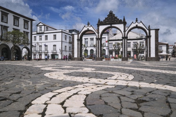 Portas da Cidade, Old Town of Ponta Delgada, SÃ£o Miguel, Azores, Portugal