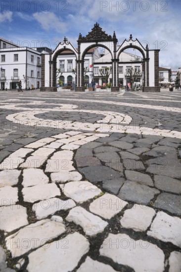 Portas da Cidade, Old Town of Ponta Delgada, SÃ£o Miguel, Azores, Portugal