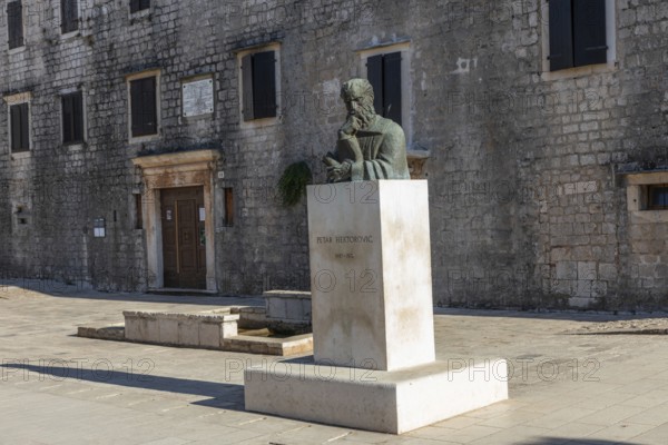 Monument to Petar HektoroviÄ‡, Starigrad, island of Hvar, Dalmatia, Croatia