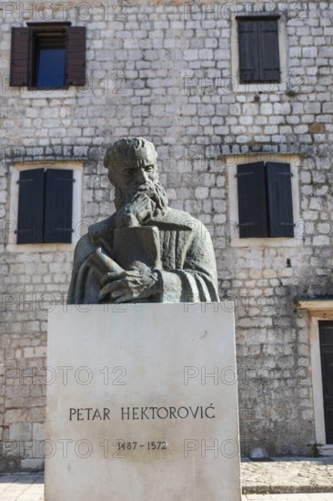 Monument to Petar HektoroviÄ‡, Starigrad, island of Hvar, Dalmatia, Croatia