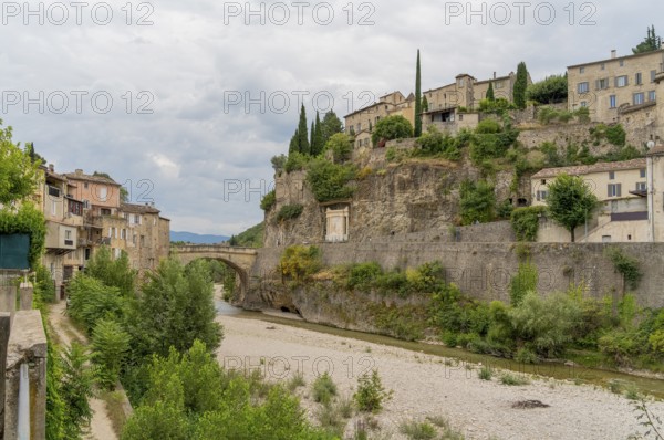 Scenery around Vaison-la-Romaine, a town in the Vaucluse department in the Provence region in